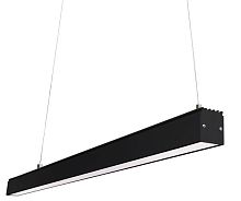 Линейный подвесной светильник ДСО Premium 40Вт 6500К черный Optima
