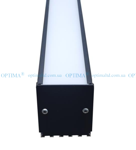 Линейный подвесной светильник ДСО Premium 120Вт 5000К черный Optima фото 3