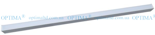 Лінійний підвісний світильник ДСО Premium 80Вт 4000К білий Optima фото 4